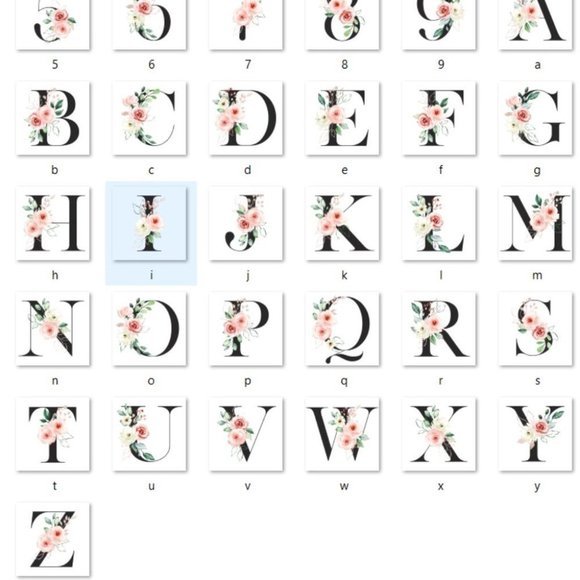 Monogram lettler  wall art‎ - Picture 5 of 5